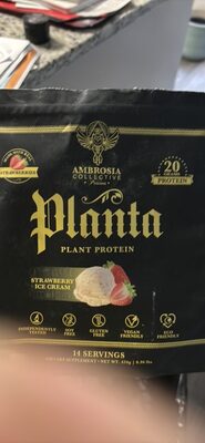 Planta Plant Protein Strawberry Ice Cream