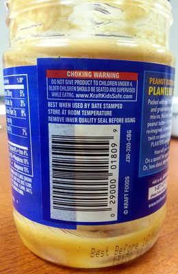 Planters, crunchy peanut butter, banana granola crunch, banana granola crunch