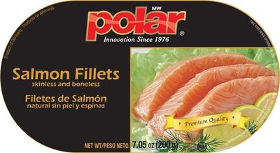 Polar boneless and skinless salmon fillets