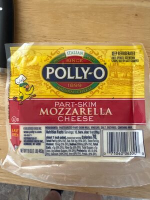Polly o part skim mozzarella cheese