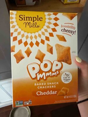 Pop Mmms Baked Snack Crackers Cheddar