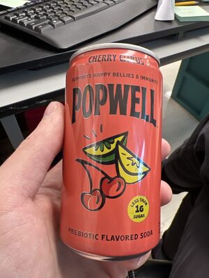 Popwell Cherry Citrus Prebiotic Soda