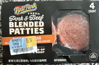 Pork And Beef Blended Patty