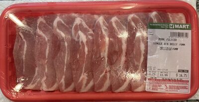 Pork Belly, Single Rib, Sliced, 6mm