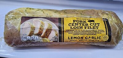 Pork Center Cut Loin Filet Lemon Garlic