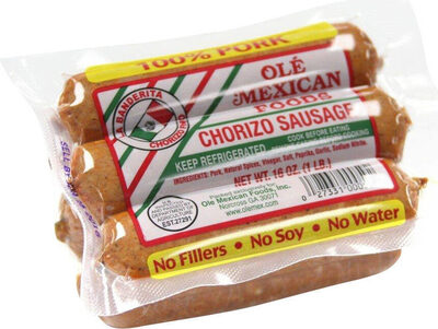 Pork chorizo sausage