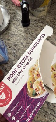 PORK GYOZA DUMPLINGS with Chili Crisp Oil