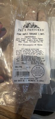 Pork Maple Sausage Links