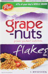 Post grape-nuts flakes cereal