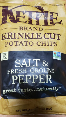 Potato Chips Krinkle Cut Salt & Fresh Ground Pepper