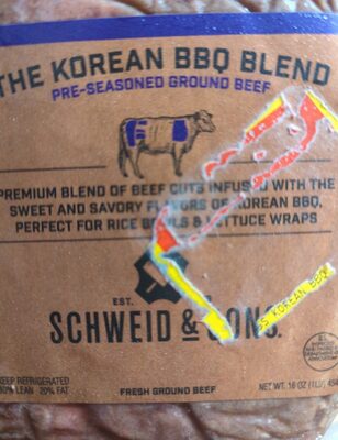 Pre-seasoned Ground Beef, Korean BBQ Blend