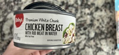 Premium White Chunk Chicken Breast with Rib Meat in Water