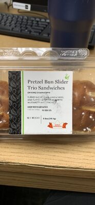 Pretzel Bun Slider Trio Sandwiches