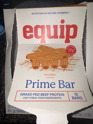 Prime Bar Grass Fed Protein Bar Churro Flavored