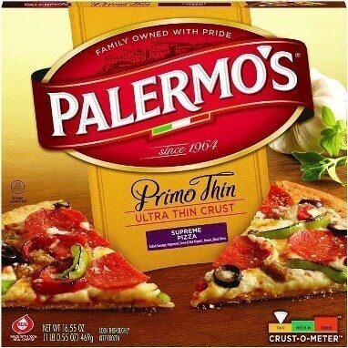 Primo Thin, Ultra Thin Crust Supreme Pizza