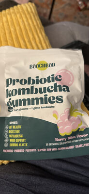 Probiotic kombucha gummies
