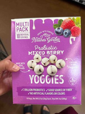 Probiotic Mixed Berry Yoggies