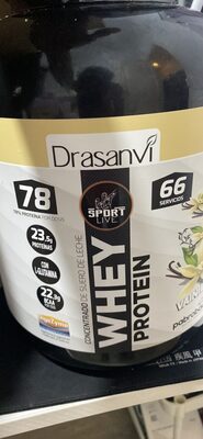 Proteína de vainilla concentrado de suero de leche