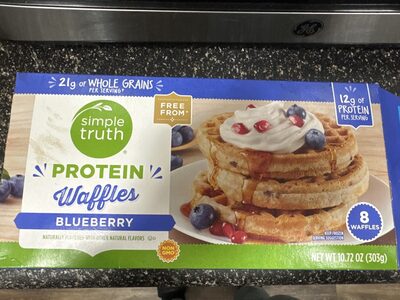 Protein Waffles Blueberry