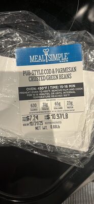 PUB-STYLE COD & PARMESAN CRUSTED GREEN BEANS