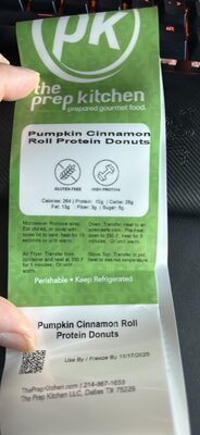 Pumpkin Cinnamon Roll Protein Donuts