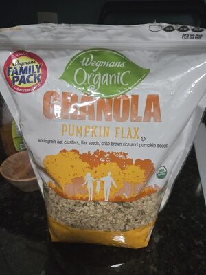 Pumpkin flax granola, pumpkin flax