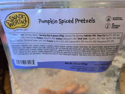 Pumpkin Spiced Pretzels