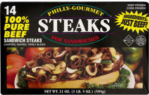 Pure beef sandwich steaks
