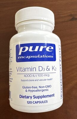 Pure Encapsulations Vitamin D3 & K2