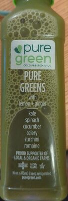 Pure Greens With Lemon+ Ginger