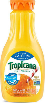 Pure Premium Orange Juice Calcium And Vitamin D No Pulp