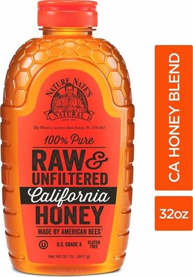 Pure raw & unfiltered california honey -oz squeeze