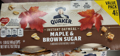 Quaker Instant Oatmeal Maple & Brown Sugar