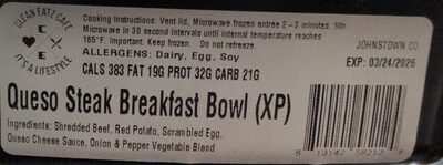 Queso Steak Breakfast Bowl