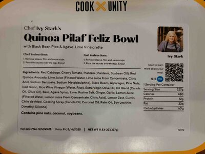 quinoa pilaf feliz bowl