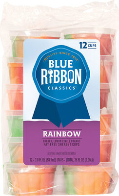 Rainbow Fat Free Sherbet Cups