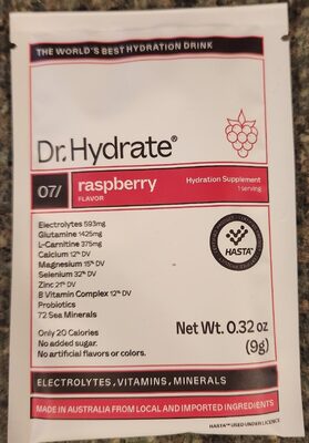 Raspberry Hydration Supplement