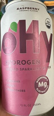 Raspberry Hydrogen Infused Sparkling Water