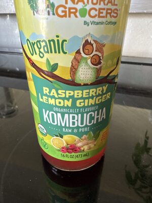 Raspberry Lemon Ginger Kombucha