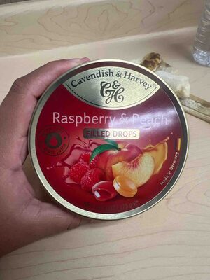 Raspberry & Peach Filled Drops