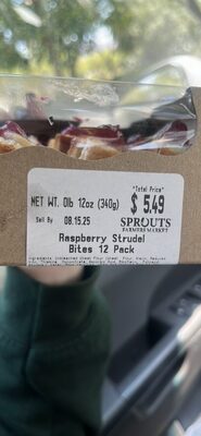 Raspberry Strudel Bites