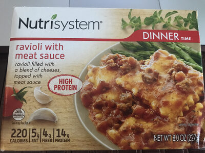 Ravioli with meat sauce