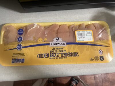 Raw Boneless Skinless Chicken Breast Tenderloins