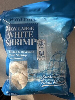 Raw Large White Shrimp