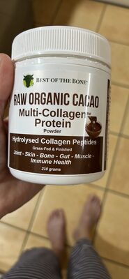 RAW ORGANIC CACAO Multi-Collagen Protein Powder