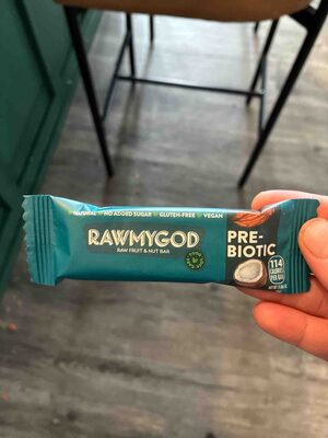 Rawmygod Raw Fruit & Nut Bar Prebiotic