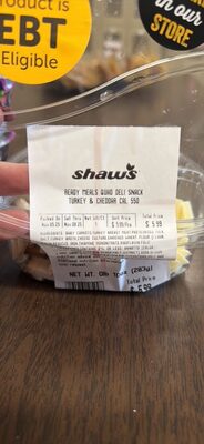 READY MEALS QUAD DELI SNACK TURKEY & CHEDDAR