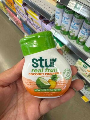 Real Fruit Coconut Pineapple Flavored Liquid Water Enhancer