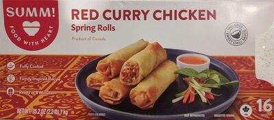 Red Curry Chicken Spring Rolls