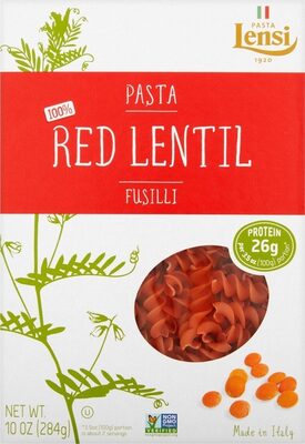 Red Lentil Fusilli Pasta